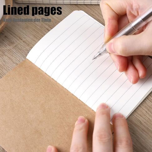 Koogel 16PCS Kraft Notebooks, 3.5x5in Pocket Notebooks with Lined Pages Small Pocket Journal Notepads Mini Notebook for School Office Home Travel Gifts in Saudi Arabia