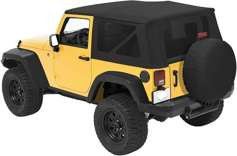 سطح ناعم مع نوافذ خلفية وجانبية ملونة لاستبدال الماس الأسود لسيارة Wrangler JK 2 Door 2010-2017 in Saudi Arabia