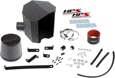 طقم مدخل هواء Shortram باللون الأحمر 827-691R مع درع حراري للتبريد، عبوة واحدة in Kuwait