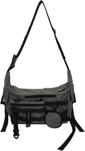 Techwear Crossbody Messenger Bag Japanese Harajuku Alt Emo Shoulder Bag Cool Hip Hop Goth Punk Streetwear in Kuwait