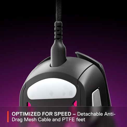 SteelSeries Aerox 5 Wireless - Holey RGB Gaming Mouse - Ultra-lightweight Water Resistant Design - 9 Buttons – Bluetooth/2.4 GHz - 18K DPI TrueMove Air Optical Sensor | 74g lightweight design with 9 programmable buttons and 18000 CPI for precision, durabi in Kuwait