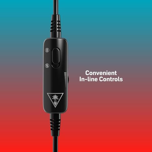 Turtle Beach Recon 50 Wired Gaming Headset - PS5, PS4, PlayStation, Xbox Series X|S, Xbox One, Nintendo Switch, Mobile & PC with 3.5mm - Removable Mic, 40mm Speakers, In-line Controls – Black in Saudi Arabia
