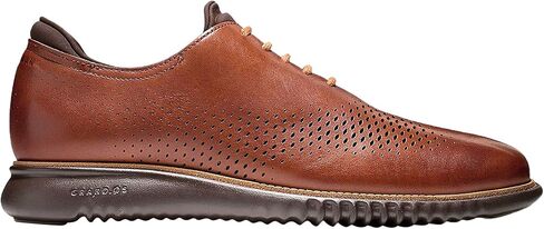 Cole Haan Men's 2.Zerogrand Laser Wingtip Oxford, British tan/Java, 14 Wide in Kuwait