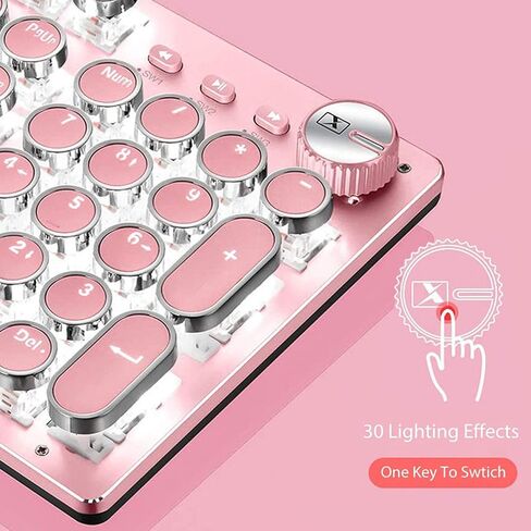 Basaltech Mechanical Gaming Keyboard and Mouse Combo, Pink in Kuwait