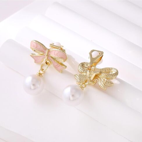 Gold Statement Geometric Clip On Earrings for Women Chunky Gold Knot Link Clip Earrings Trendy Jewelry Gift in Saudi Arabia