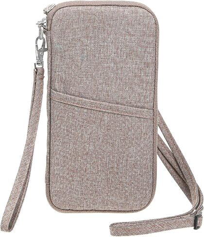 Passport Holder, Family Passport Wallet, Travel Document Organizer (Brown) in Saudi Arabia