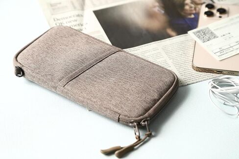Passport Holder, Family Passport Wallet, Travel Document Organizer (Brown) in Saudi Arabia