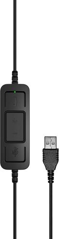 Sennheiser SC 30 USB CTRL (505548) - Single-Sided Business Headset | For Unified Communications | with HD Sound, Noise-Cancelling Microphone, & USB Connector (Black) in Saudi Arabia