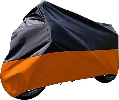 غطاء دراجة نارية ILM مع 3 أبازيم مقاومة للرياح مقاس 3XL 116 بوصة مناسب لهارلي ديفيدسون هوندا سوزوكي كاواساكي ياماها دوكاتي KTM BMW Model-MC01 (أسود) in Kuwait