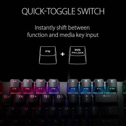 لوحة مفاتيح الألعاب الميكانيكية ASUS ROG Strix Scope TKL Electro Punk، مفاتيح Cherry MX الحمراء، مفتاح Ctrl أوسع 2X للحصول على دقة أكبر في الثانية، لوحة مفاتيح ألعاب للكمبيوتر الشخصي، إضاءة Aura Sync RGB، تبديل سريع، وردي in Kuwait