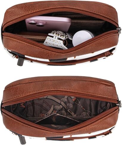 Montana West Cow Print Fanny Packs for Women Everywhere Belt Bag Crossbody Waist Packs with Adjustable Strap in Saudi Arabia
