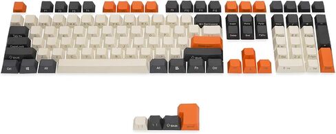 RK ROYAL KLUDGE 115 Carbon PBT Side Front Printed Keycaps, SEMI Profile Thick ANSI ISO Layout Non-Backlit Keycap Set for MX Switches Mechanical Keyboard in Kuwait