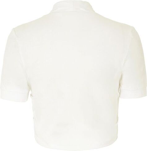 Belle Poque Women's Short Sleeve Shrug Open Front Cotton Cardigan Bolero Sweater Jacket for Dresses in Saudi Arabia