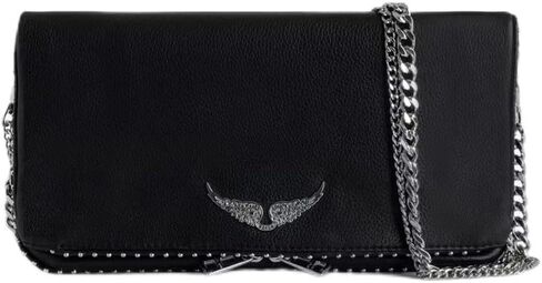 Women's Casual Leather Stud Chain Crossbody Shoulder Bag Clutch Bag in Saudi Arabia