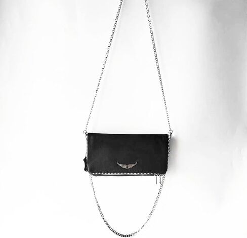 Women's Casual Leather Stud Chain Crossbody Shoulder Bag Clutch Bag in Saudi Arabia