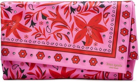 Kate Spade New York Fold Bandana Printed Fabric Clutch in Saudi Arabia
