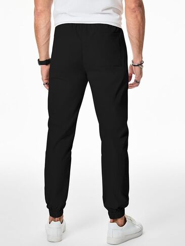 JMIERR Mens Casual Sweatpants Stretch Elastic Waist Drawstring Joggers Slim-fit Pants with Pockets in Saudi Arabia