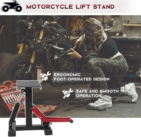 and Lower Stand Motorcycle Stand, Dirtbike Stand Lifting for Off Road Motorcycle, Motorcycle Jack Stand Motorcycle Table 400kg/882lb in Saudi Arabia