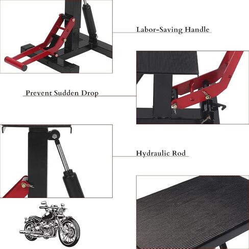 and Lower Stand Motorcycle Stand, Dirtbike Stand Lifting for Off Road Motorcycle, Motorcycle Jack Stand Motorcycle Table 400kg/882lb in Saudi Arabia