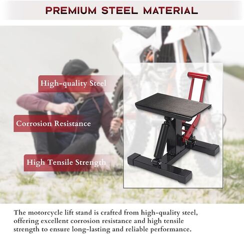 and Lower Stand Motorcycle Stand, Dirtbike Stand Lifting for Off Road Motorcycle, Motorcycle Jack Stand Motorcycle Table 400kg/882lb in Saudi Arabia