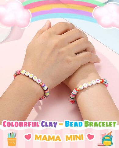 UNGENT THEM Mommy and Me, Mama and Mini Bracelets-Back to School Gifts for Mom and Daughter in Kuwait