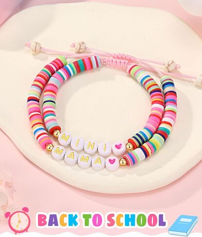 UNGENT THEM Mommy and Me, Mama and Mini Bracelets-Back to School Gifts for Mom and Daughter in Kuwait