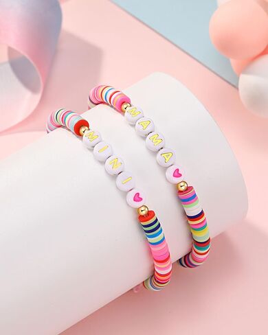 UNGENT THEM Mommy and Me, Mama and Mini Bracelets-Back to School Gifts for Mom and Daughter in Kuwait