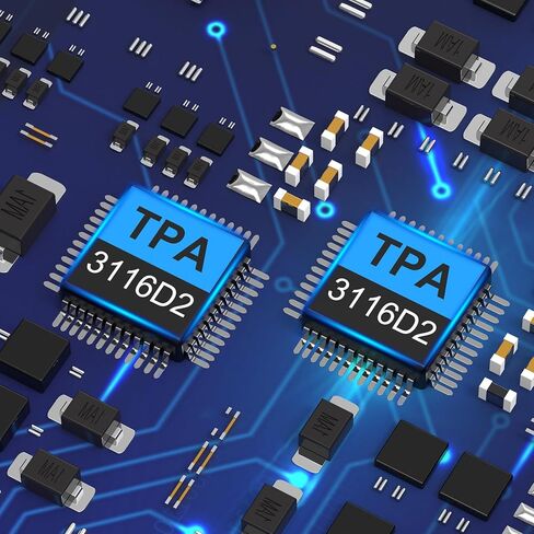 مضخم صوت رقمي بلوتوث 1Mii، جهاز استقبال مضخم صوت ستيريو بلوتوث 5.0 طويل المدى 2.1 قناة صغيرة هاي فاي بلوتوث لمكبرات الصوت المنزلية، التحكم في الجهير والتريبل in Kuwait