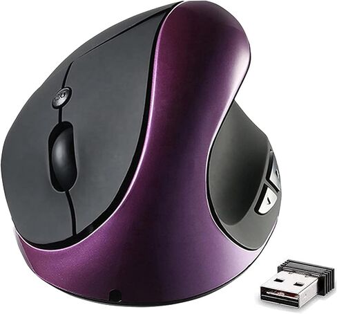 Ergonomic Mouse, 2.4G Optical Wireless Vertical Mouse with 6 Buttons - 3 Adjustable DPI 800/1200/1600 for Laptop, PC, Computer, Desktop, Notebook etc, Specially for Right-handers in Kuwait
