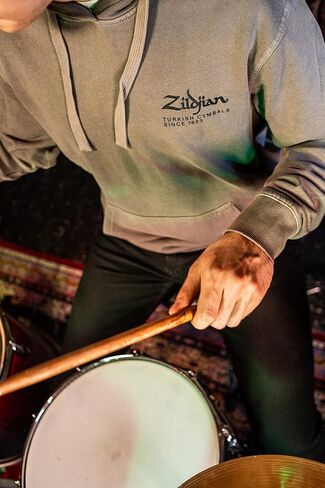 Avedis Zildjian Company Standard Zildjian LTD ED Cotton Hoodie PEW LG, Pewter in Saudi Arabia