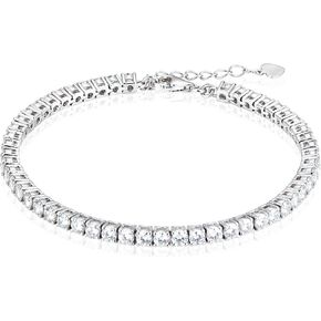 Moissanite Tennis Bracelets for Women, for Men,D Color VVS1 18k Gold Plated 925 Sterling Silver Round cut Luxury Gemstone Jewelry