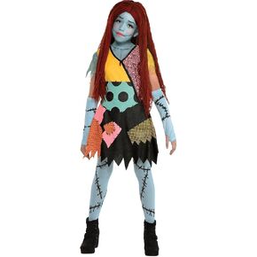 Amscan Sally Halloween Costume for Kids, Nightmare Before Christmas, Includes Dress, Wig and More