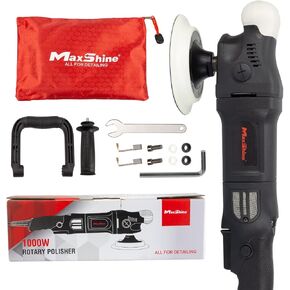 Maxshine M1000 Rotary/RO Polisher: 1000W, 5/8" Spindle Thread, Variable 6 Speed Dial, 4-Meter Heavy Duty Cable