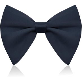 Oversized Bow Ties for Men, Mens Bow Tie Adjustable Clip on Pre-Tied Bowtie Solid Color Bowties for Wedding Party Prom