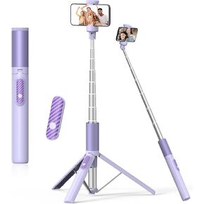 60" Phone Tripod & Selfie Stick with Remote for Cell Phone 4"-7", Portable Smartphone Tripod Stand, Lightweight Travel Tripod for Selfies Video Recording Vlog Compatible with iPhone Android