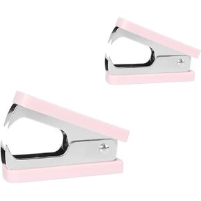 NatSumeBasics Clear Acrylic Staple Remover 2pcs Yellow Gold Cute Staple Stapler Removers Staples Puller Tool for Home Office School Desk Accessories (2 Yellow Gold)