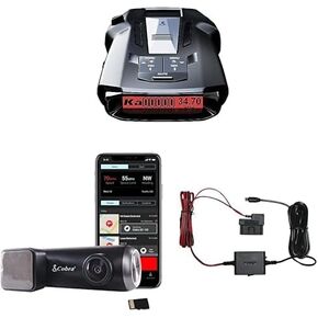 Cobra RAD 700i Laser Radar Detector & SC100 Smart Dash Cam + 2.5A OBD Port to Micro USB Hardwire Kit for Dash Cams: Long Range Front and Rear Detection, DSP, Full HD 1080P Resolution, Built-in WiFi &