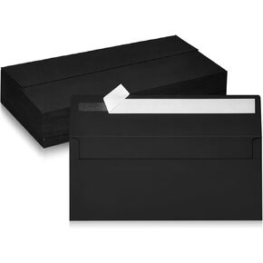 50 Pack #10 Business Envelopes, Pink Standard Envelopes Self Seal, Letter Size Business Mailing Envelopes for Checks Letters Invoices Statements Birthday Graduation Wedding, 4 1/8 x 9 1/2 Inch