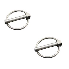 2 Pcs 3/16" x 1-1/4" Heavy Duty Lynch Pin, 304 Stainless Steel Linch Pin with Ring, Fit for Bike Farm Tractors Trailers Trucks