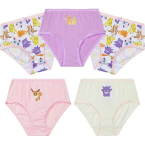 Pokemon Girls Knickers, Comfy Breathable Cotton Underwear for Kids, Teens - 5 Pack