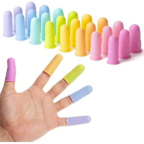 Mr. Pen- Hot Glue Gun Finger Protectors, 24 pcs, Pastel Colors Silicone Finger Protectors, Rubber Fingers Tips, Rubber Finger Covers, Rubber Finger Tips Protector, Finger Grip, Finger Rubber Tips