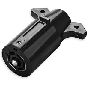 RVGUARD 7 Pin Trailer Plug, Replacement Trailer Side Connector, 12 Volt 7 Way Round RV-Style Waterproof Trailer Plug for RV, Trailer