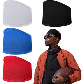 4 Pcs Football Headband for Men Skull Wrap Under Helmet Headband Football Bandana High Intensity Sport Accessories