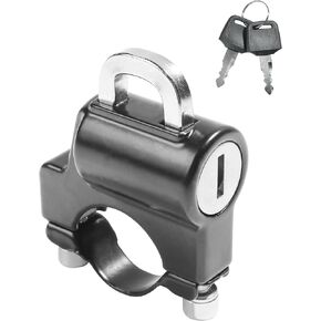 Motorcycle Helmet Lock,Car Accessories Helmet Lock,Helmet Lock Motorcycle Anti Theft,Tamper Proof Helmet Security Lock,Metal Helmet Lock with 2 Keys,for Motorcycles, Bicycles,Secures Helmet