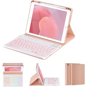 OYEEICE Keyboard Case for iPad 9th Generation - Wireless Detachable Keyboard Folio Cover with Pencil Holder for iPad 9th/8th/7th Gen 10.2 inch, iPad Pro 10.5" & iPad Air 3rd Gen - Black