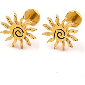 16G الشمس الشفاه خواتم الغضروف أقراط للنساء الرجال الجراحية الصلب الحد الأدنى Labret مونرو الشفاه خواتم الزنمة اللولب ترصيع أقراط هيئة ثقب المجوهرات in Kuwait