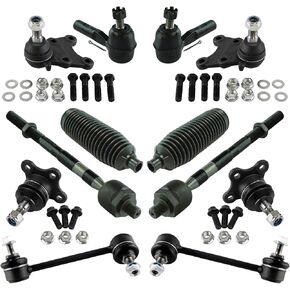 TRQ Front Steering & Suspension Kit Compatible with 2007-2012 Chevrolet Colorado GMC Canyon