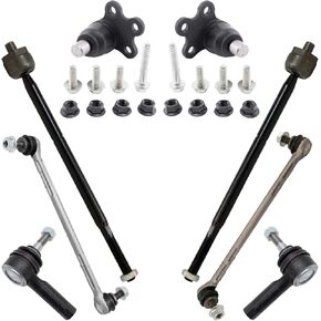 TRQ Front Steering & Suspension Kit Compatible with 13-21 Buick Encore 2015-2021 Chevrolet Trax