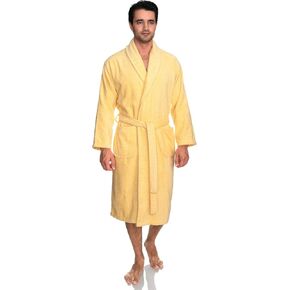 رداء شال رجالي من TowelSelections، رداء حمام قطني ناعم فاخر، رداء حمام من قماش تيري للرجال