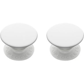 PopSockets: Phone Grip with Expanding Kickstand, Pop Socket for Phone - White (Pack of 2) in Saudi Arabia